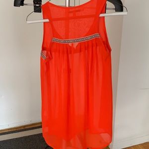 Bright Orange Blouse